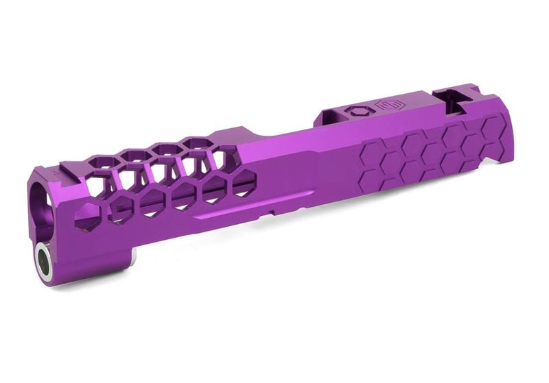 Load image into Gallery viewer, EDGE CUSTOM “HIVE” Aluminum Slide for Hi-CAPA 4.3 - Purple
