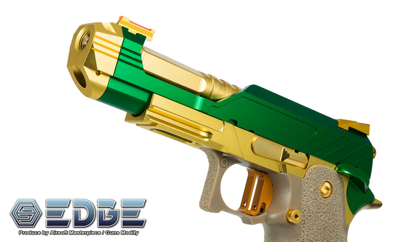 Load image into Gallery viewer, EDGE Custom “MEGA” Aluminum Standard Slide for Hi-CAPA GREEN #EDGE-SL013-GN
