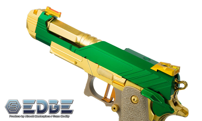 Load image into Gallery viewer, EDGE Custom “MEGA” Aluminum Standard Slide for Hi-CAPA GOLD #EDGE-SL013-GD
