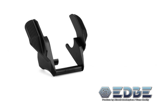 EDGE Custom “ALBATROSS” Stainless Steel Ambi Thumb Safeties for Hi-CAPA - Black
