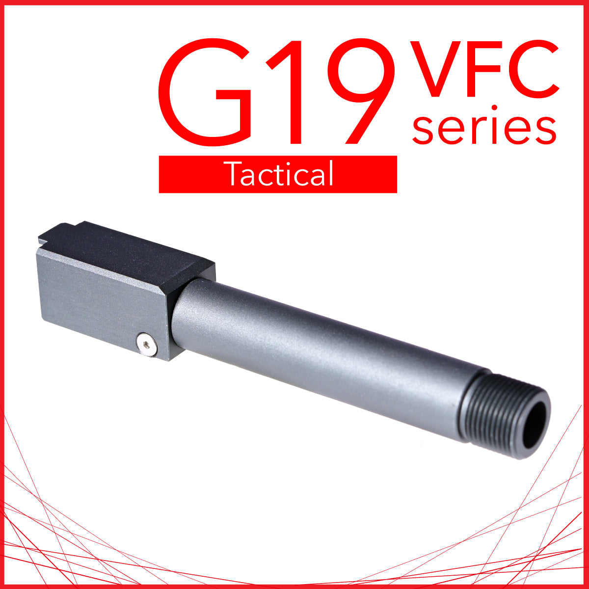 UNICORN – G19 Fixed NotDrop Outer Barrel Tactics FOR VFC/Umarex GLOCK G19 G45 GBB