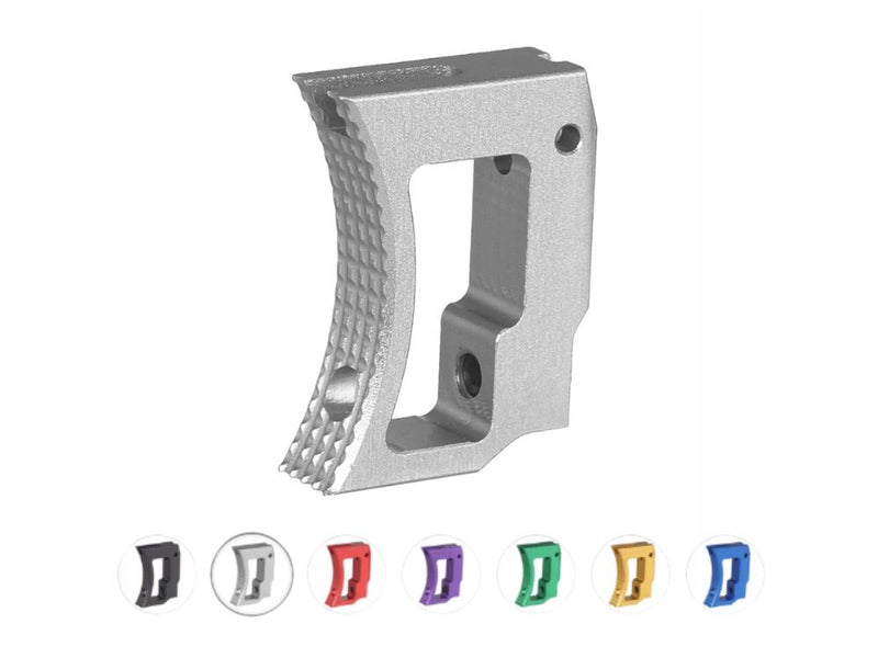 Load image into Gallery viewer, 5KU Aluminum Long Curved Adjustable Trigger for Marui Hi-Capa GBB #GB-637
