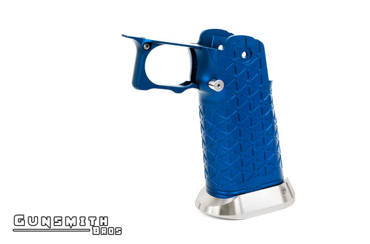 Gunsmith Bros Aluminum Grip for Hi-CAPA Type 01 (LimCat) - Blue 