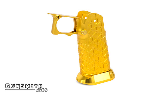 Gunsmith Bros Aluminum Grip for Hi-CAPA Type 01 (LimCat) - Gold 