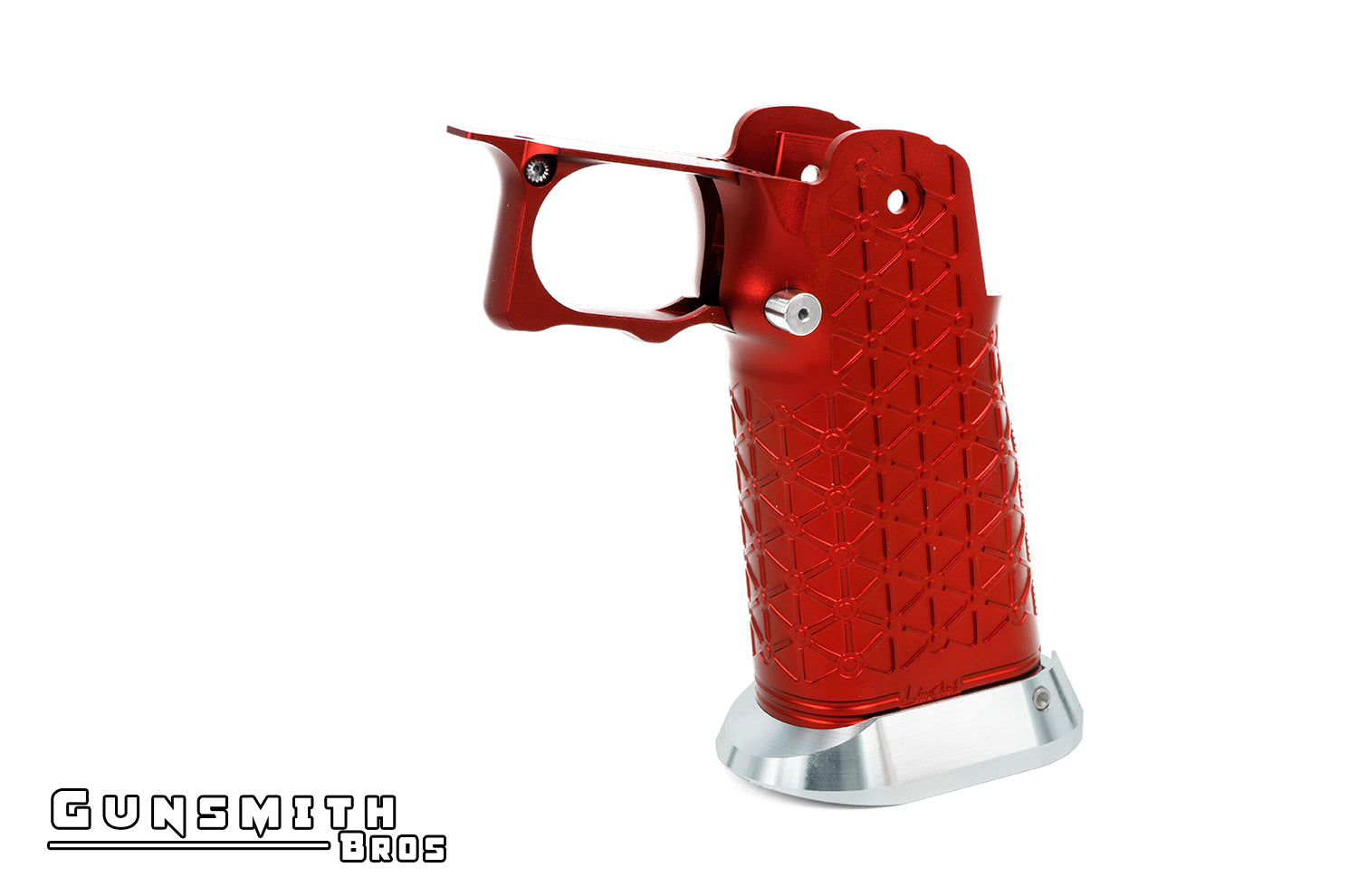 Gunsmith Bros Aluminum Grip for Hi-CAPA Type 01 (LimCat) - Red #GB-G-01-RD