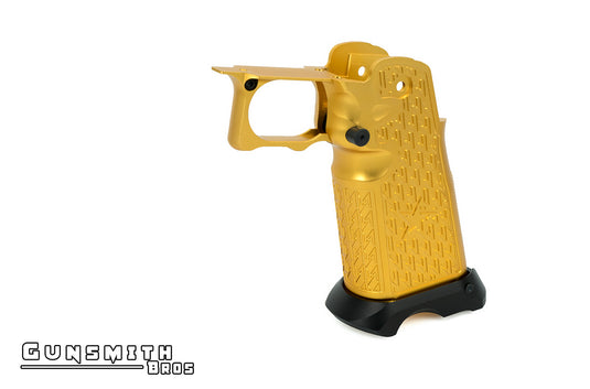 Gunsmith Bros Aluminum Grip Type 02 for Hi-CAPA (Staccato) - Gold