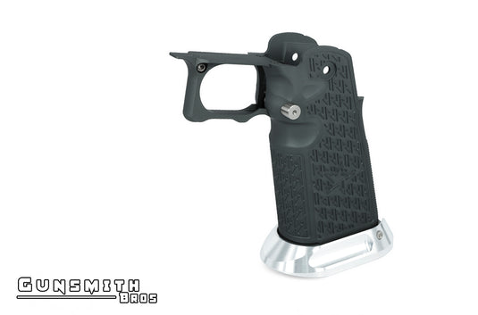 Gunsmith Bros Aluminum Grip Type 02 for Hi-CAPA (Staccato) - Grey