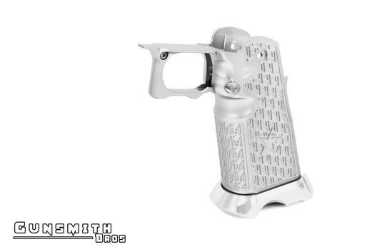 Gunsmith Bros Aluminum Grip Type 02 for Hi-CAPA (Staccato) - Silver