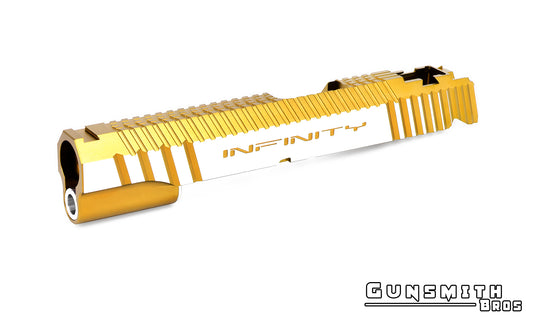 Gunsmith Bros Infinity Retro Slide for Hi-CAPA - Gold/Gold  2Tone #GB-SL-IFRET