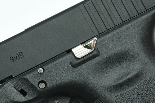 Load image into Gallery viewer, Guarder Extended Slide Stop for MARUI G17 Gen4, G19 Gen3/4 - Silver #GLK-155(B)SV
