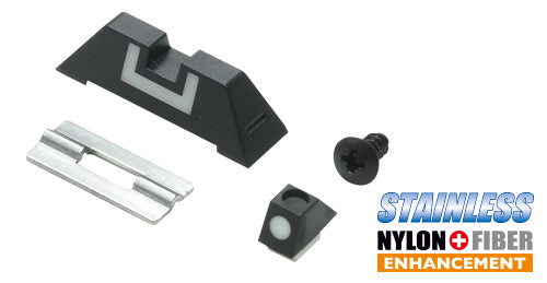 Standard Night Sight Set for MARUI G-Series (Real Rear Sight) #GLK-229