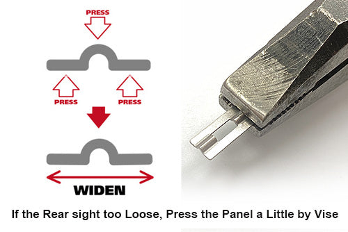 Load image into Gallery viewer, Standard Night Sight Set for MARUI G-Series (Real Rear Sight) #GLK-229
