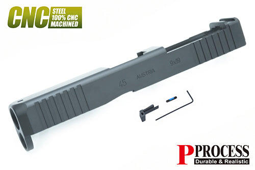 Guarder CNC Steel Slide for MARUI G17 Gen5 MOS (G45 Gen5 MOS/Black