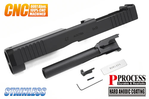 Load image into Gallery viewer, Guarder CNC Steel Slide/Barrel Kit for MARUI G17 Gen5 MOS (G47 Gen5 MOS/Black) #GLK-564(BK)
