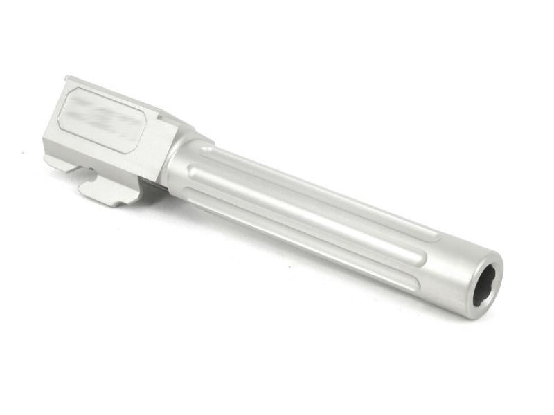 Guns Modify DEM Stainless Fluted Barrel for Tokyo Marui G17/18C - Silver #GM0345
