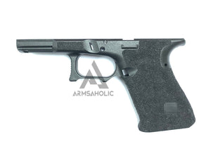 ArmsAholic Custom S-style Stippling Lower Frame 01 for Marui G19 GBB - Black