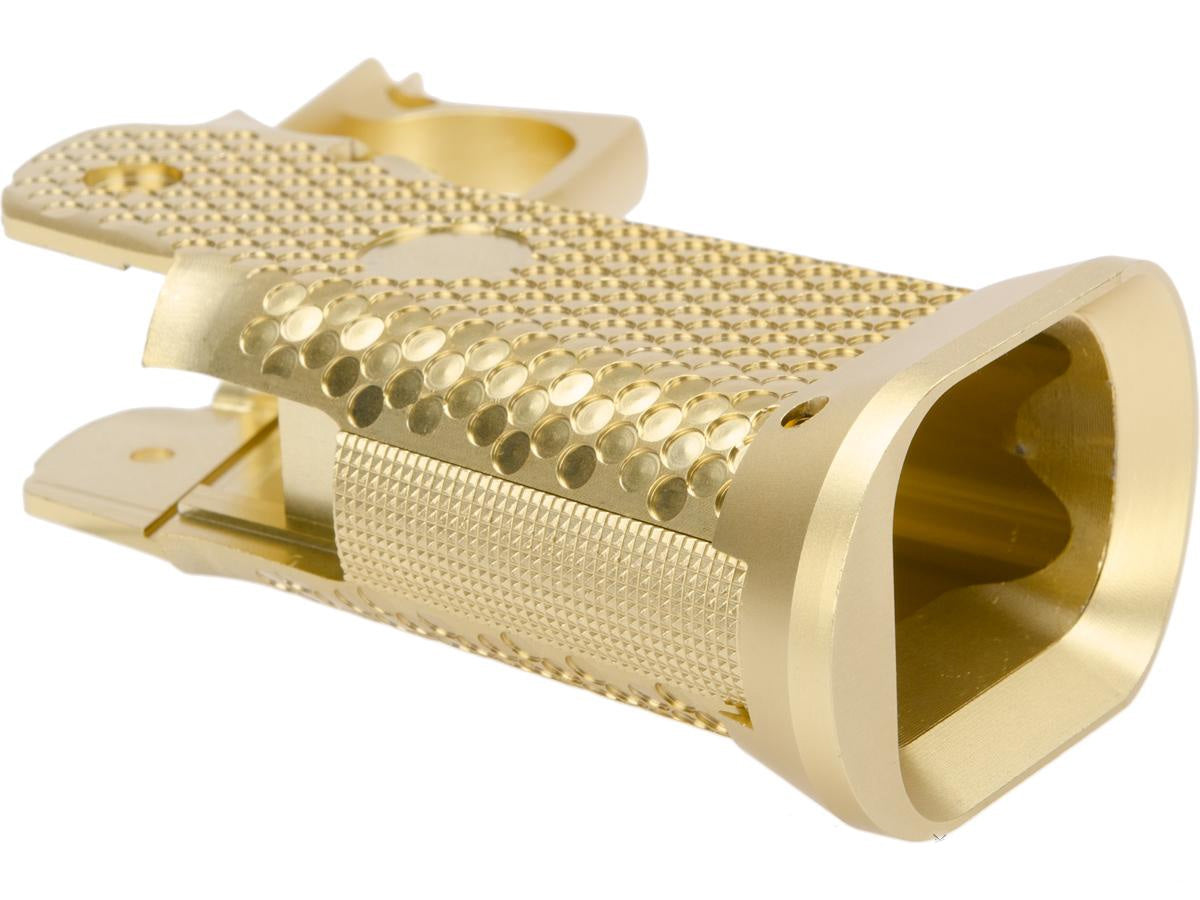KF CNC Aluminum Grip for Tokyo Marui Hi-Capa Airsoft Pistols - Gold #KF51-301GD