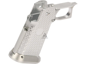 KF CNC Aluminum Grip for Tokyo Marui Hi-Capa Airsoft Pistols - Silver #KF51-301SV