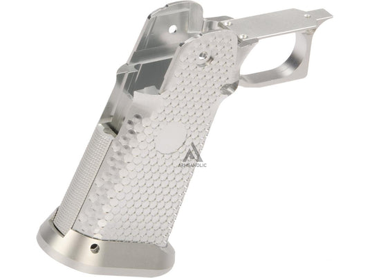 KF CNC Aluminum Grip for Tokyo Marui Hi-Capa Airsoft Pistols - Silver