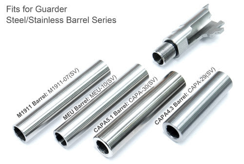 Load image into Gallery viewer, Guarder Steel CNC Outer Barrel for MARUI M1911/S70 - Silver #M1911-07(SV)
