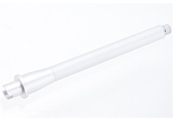Load image into Gallery viewer, Revanchist Airsoft Tokyo Marui MWS Outer Barrel Set (9.5 /10 inch, Aluminum, Matt Silver) #RA_10106
