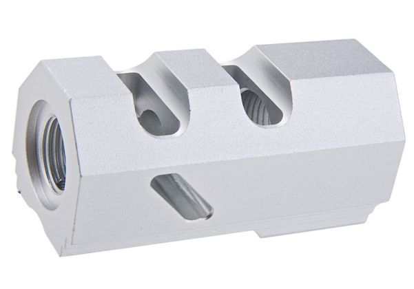 Load image into Gallery viewer, Revanchist 14mm CCW Dr.Black Style Compensator For Hi-Capa GBBP Series RA_10237
