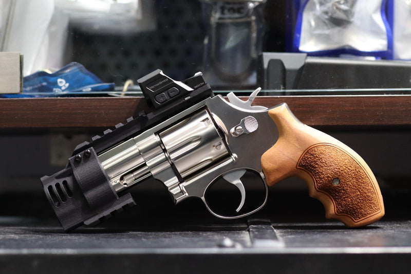 Load image into Gallery viewer, Revanchist 3D Printed Optic Mount &amp; Compensator Set For Ares S&amp;W 686 2" CO2 Revolver
