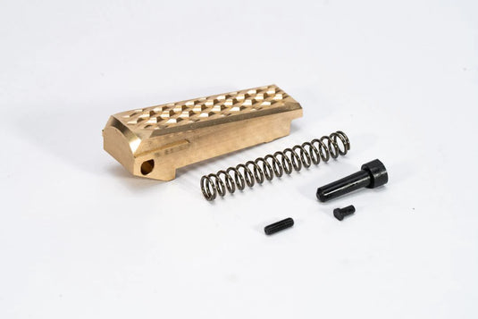 Revanchist Airsoft Brass Spring Housing V2 for Hi-Capa GBB (Raw Brass / Black)
