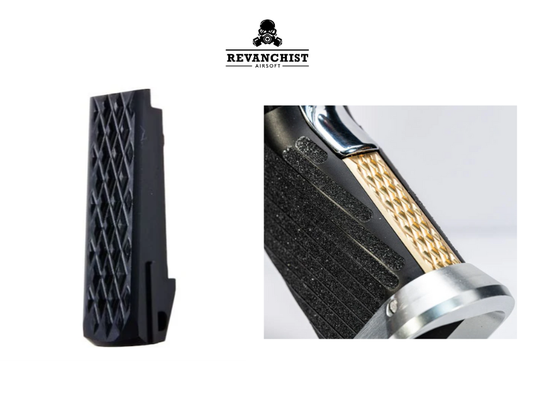 Revanchist Airsoft Brass Spring Housing V2 for Hi-Capa GBB (Raw Brass / Black)