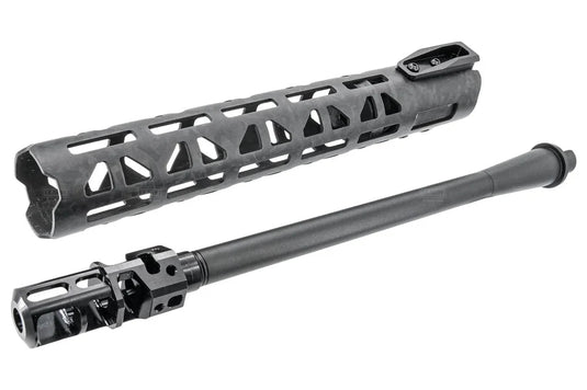 Revanchist 11" MA Style Forged Pattern Carbon Fiber M-LOK Handguard Rail Conversion Kit For Marui TM MWS / SAVIA PCC H / DE DD PCC GBB