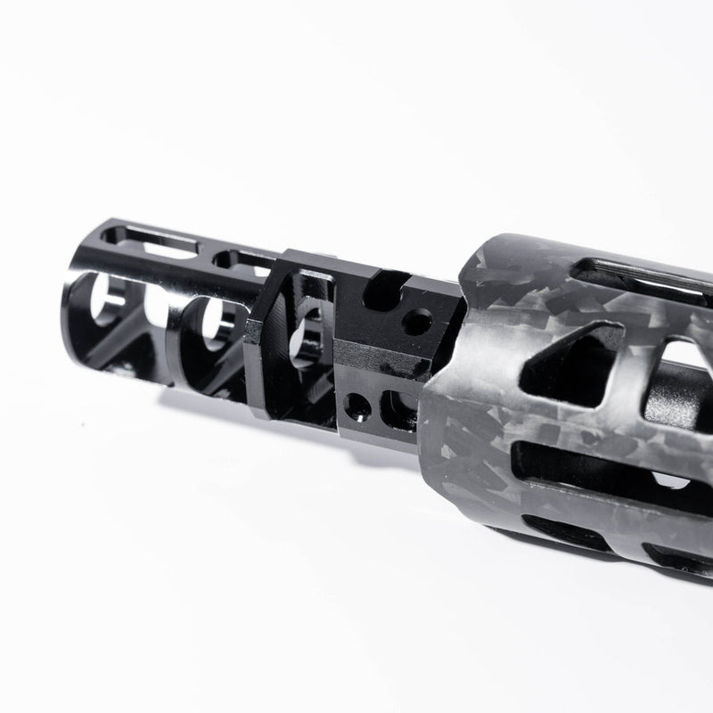 Load image into Gallery viewer, Revanchist 11" MA Style Forged Pattern Carbon Fiber M-LOK Handguard Rail Conversion Kit For Marui TM MWS / SAVIA PCC H / DE DD PCC GBB #RA_10544
