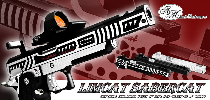 Load image into Gallery viewer, Airsoft Masterpiece LimCat SABERCAT Open Slide with Frame Kit Set
