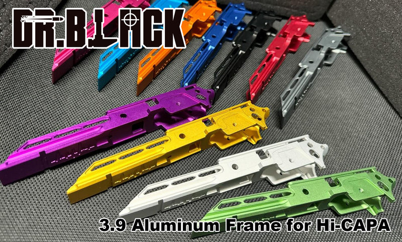 Load image into Gallery viewer, Dr. Black 3.9 Aluminum Frame – Type 2 for Hi-CAPA - Black
