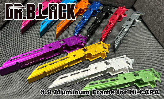 Dr. Black 3.9 Aluminum Frame – Type 2 for Hi-CAPA - Black