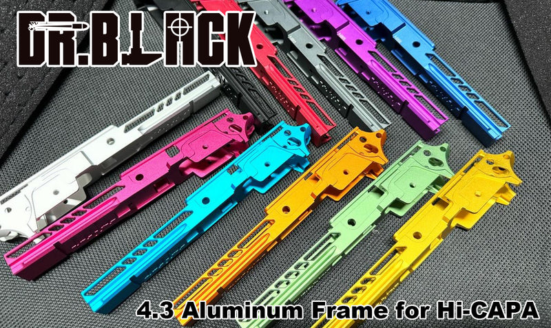 Load image into Gallery viewer, Dr. Black 4.3 Aluminum Frame – Type 3 for Hi-CAPA - Black
