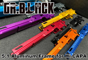 Dr. Black 5.1 Aluminum Frame – Type 5 for Hi-CAPA - Black