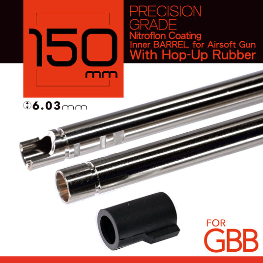 UNICORN Nitroflon Coating 6.03MM Ultimate Precision 150mm Inner Barrel For GBB