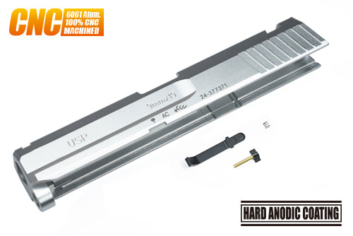 Load image into Gallery viewer, Guarder Aluminum CNC Slide Set for MARUI USP (9mm/Silver) #USP-06(SV)
