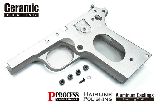 Guarder Aluminum Frame for MARUI V10 (CERAMIC/Silver Polishing) #V10-41C(SV-H)