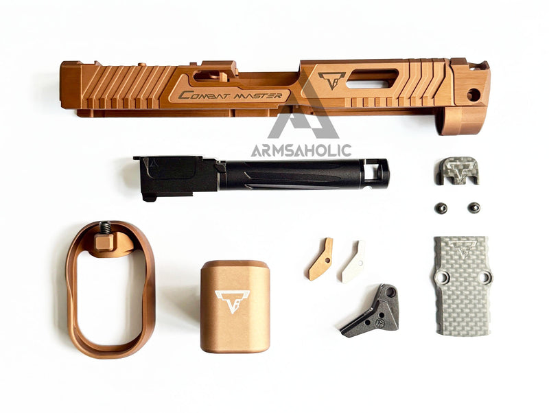 Load image into Gallery viewer, Bomber T-style Combat Master XR G45 RMR slide set for Marui G17/G19 Gen5 GBB Airsoft ( Official version )
