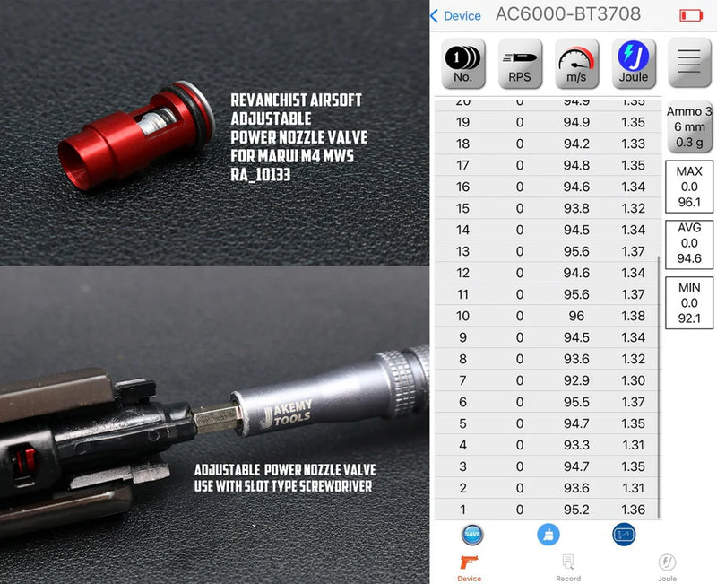 Load image into Gallery viewer, Revanchist Aluminum Adjustable Power Nozzle Valve For For Marui TM M4 MWS MTR GBBR #RA-10133
