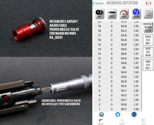 Revanchist Aluminum Adjustable Power Nozzle Valve For For Marui TM M4 MWS MTR GBBR