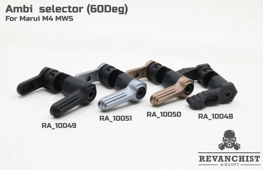 Revanchist Ambi Selector ( 60 Deg ) Type B For Marui M4 MWS GBB Series RA_10049 10050 10051
