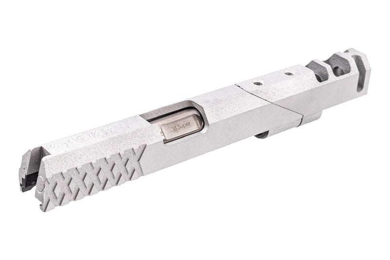 Load image into Gallery viewer, Revanchist 3D Printed 6" Slide Kit " 欲速則不達 " For Marui TM Hi-Capa GBBP Series ( Cerakote Silver ) #RA_10359
