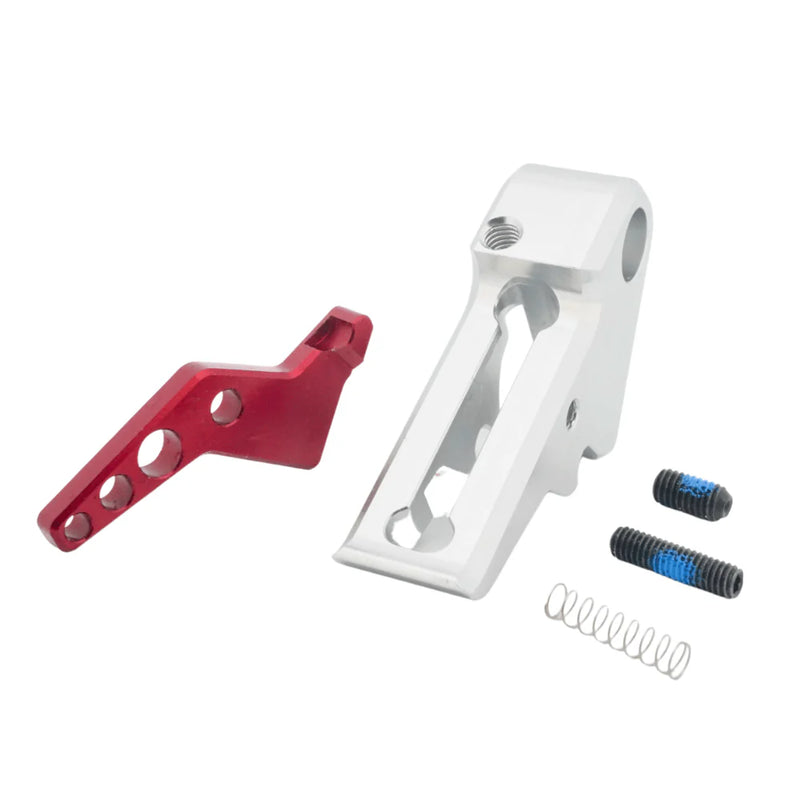 Load image into Gallery viewer, Revanchist Airsoft Flat Trigger Set for VFC Walther PDP Silver on 4 Colors
