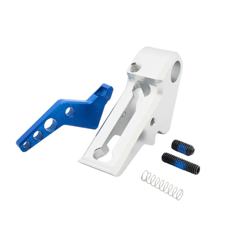 Load image into Gallery viewer, Revanchist Airsoft Flat Trigger Set for VFC Walther PDP Silver on 4 Colors
