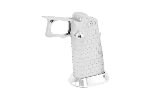 Gunsmith Bros Aggressive Ver Aluminum Grip for Hi-CAPA- Silver 