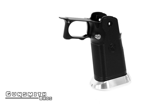 Gunsmith Bros Aluminum Grip for Hi-CAPA Type 02 (LimCat) - Black #GB-G-02-BK