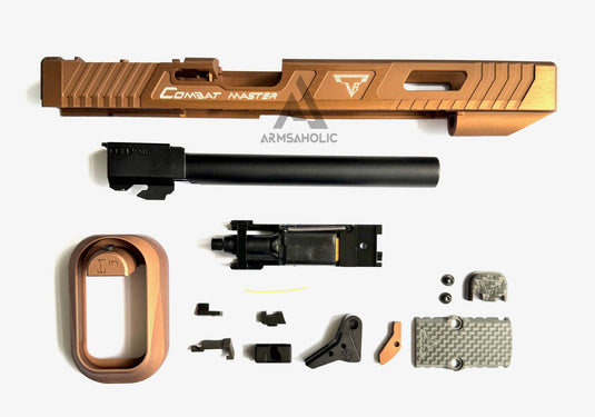 Bomber CNC Aluminum T-style G17L Copperhead RMR Cut Slide Kit for Tokyo Marui G17 Gen3 GBB series