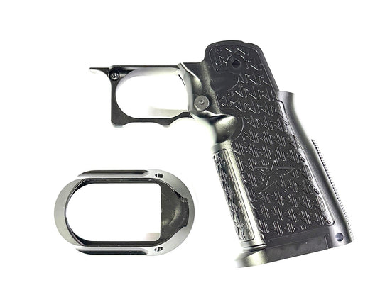 Gunsmith Bros Aluminum Grip Type 02 for Hi-CAPA (Staccato) - Black #GB-G-02-BK